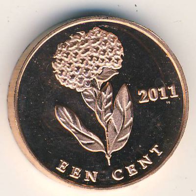 Bonaire., 1 cent, 2011