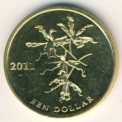 Bonaire., 1 dollar, 2011