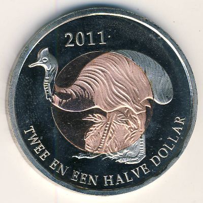 Остров Саба., 2 1/2 доллара (2011 г.)