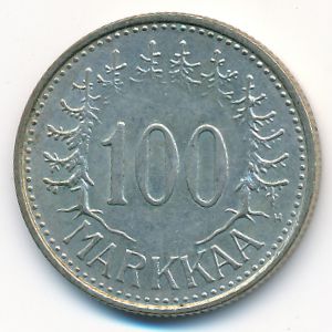 Финляндия, 100 марок (1958 г.)