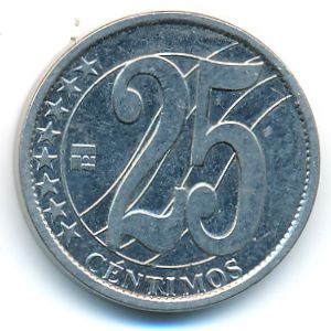 Venezuela, 25 centimos, 2007