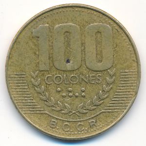 Коста-Рика, 100 колон (1999 г.)