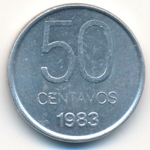 Аргентина, 50 сентаво (1983 г.)