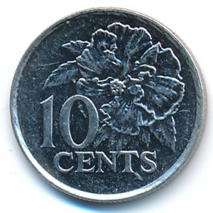 Trinidad & Tobago, 10 cents, 2005