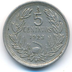 Chile, 5 centavos, 1923