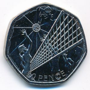 Великобритания, 50 пенсов (2011 г.)