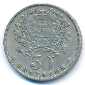 Portugal, 50 centavos, 1959