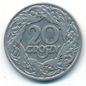 Польша, 20 грошей (1923 г.)