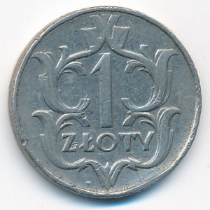 Польша, 1 злотый (1929 г.)