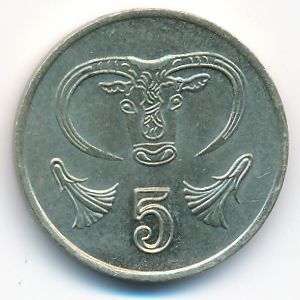 Cyprus, 5 cents, 1988