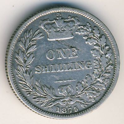 Great Britain, 1 shilling, 1867–1879