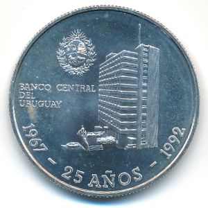 Uruguay, 25000 nuevos pesos, 1992