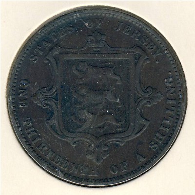 Jersey, 1/13 shilling, 1866–1871