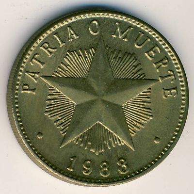 Куба, 1 песо (1983–1989 г.)