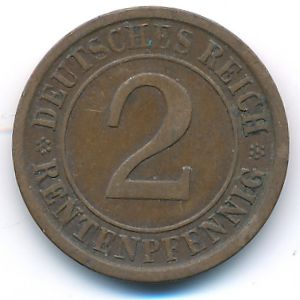 Веймарская республика, 2 рентенпфеннига (1924 г.)