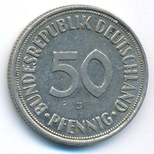 ФРГ, 50 пфеннигов (1950 г.)