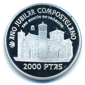 Spain, 2000 pesetas, 1999