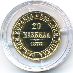 Финляндия., 20 марок (1878 г.)