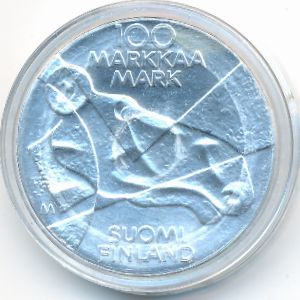 Финляндия, 100 марок (1989 г.)