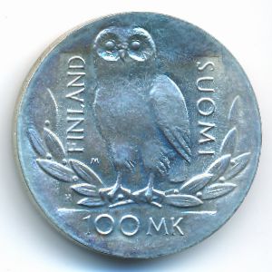 Финляндия, 100 марок (1990 г.)