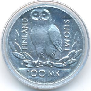 Финляндия, 100 марок (1990 г.)