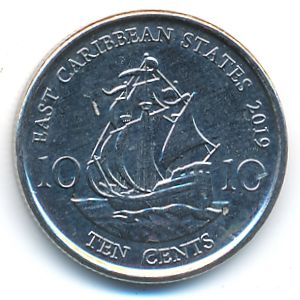 East Caribbean States, 10 центов, 2019