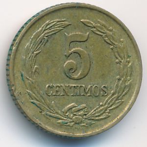 Paraguay, 5 centimos, 1947