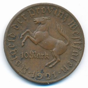 Westphalia, 10 марок, 