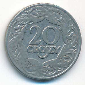 Польша, 20 грошей (1923 г.)