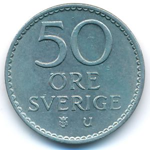 Sweden, 50 ore, 1964