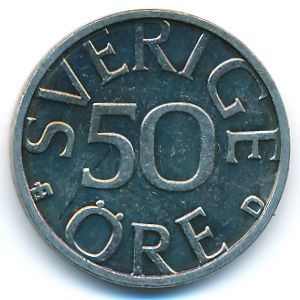 Швеция, 50 эре (1990 г.)