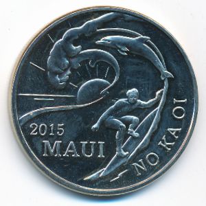 Гавайские острова, 1 доллар (2015 г.)