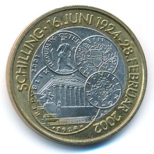 Austria, 50 schilling, 2001