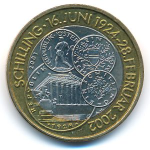 Austria, 50 schilling, 2001