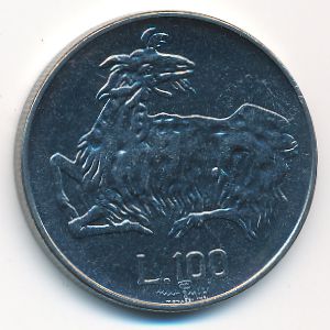Сан-Марино, 100 лир (1974 г.)