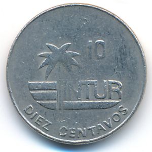 Cuba, 10 centavos, 1989