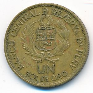 Peru, 1 sol, 1965