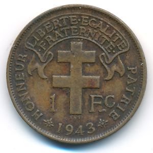 Камерун, 1 франк (1943 г.)