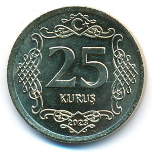 Турция, 25 куруш (2023 г.)