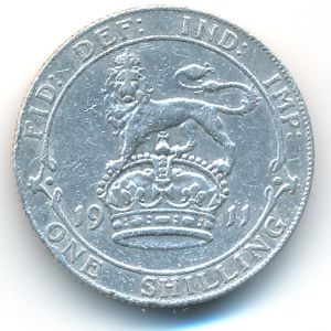 Great Britain, 1 shilling, 1911