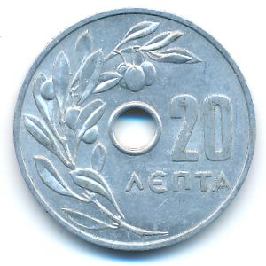 Греция, 20 лепт (1966 г.)