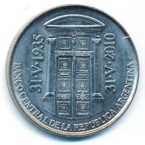 Аргентина, 2 песо (2010 г.)