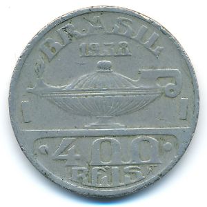 Brazil, 400 reis, 1938