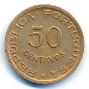 Angola, 50 centavos, 1958