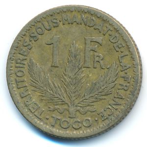 Togo, 1 franc, 1925
