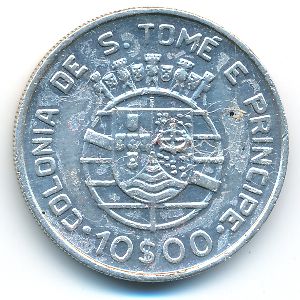 Sao Tome and Principe, 10 escudos, 1939