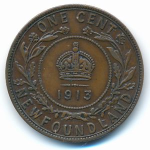 Ньюфаундленд, 1 цент (1913 г.)