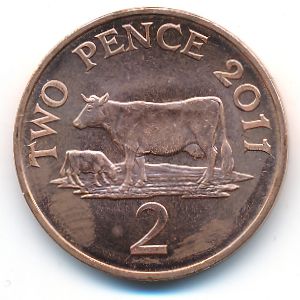 Guernsey, 2 pence, 2011