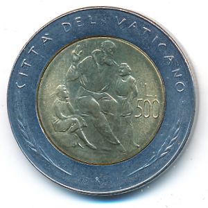 Vatican City, 500 lire, 1982