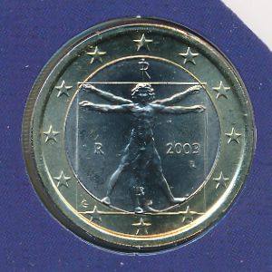 Italy, 1 euro, 2003